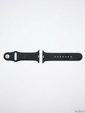 FANTEK Apple Watch Band - Soft Silicone Sport Style - M/L/Black